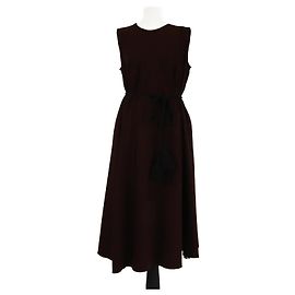 Vestido midi sin mangas de cuerda burdeos Lanvin Burdeos