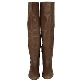 Botas Altas Marrones Prada Castaño