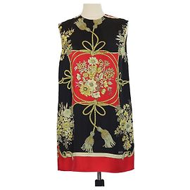 Robe mini sans manches imprimée multicolore Gucci Multicolore