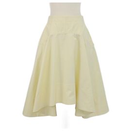 Gonna midi asimmetrica gialla Bottega Veneta Giallo