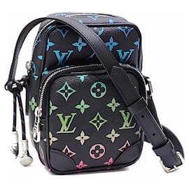 Louis Vuitton-Louis Vuitton Monogram Iridescent Shoulder Bag-Black