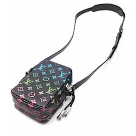 Louis Vuitton-Louis Vuitton Monogram Iridescent Shoulder Bag-Black