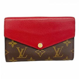 Portafoglio Compatto Pallas Monogramma Louis Vuitton Marrone Fuschia