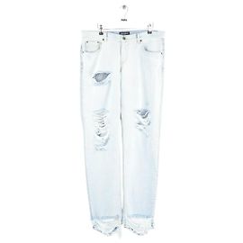 Retrofête Jeans retos em algodão Azul