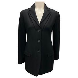 Giacca da completo in lana nera Jil Sander Nero