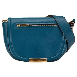 Bolsa de Ombro de Couro MARC JACOBS Azul