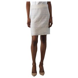 Isabel Marant Creme bestickter Minirock - Größe UK 6 Roh