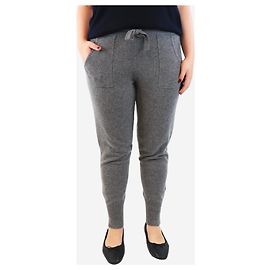 Eres Grau Wolle-Mischung Strickhose - Größe XL Grau