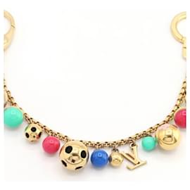 Louis Vuitton-Louis Vuitton Bag Charm Porte-Clés Chaine Grullo-Multiple colors,Golden