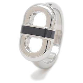 Hermès-Hermes Chaine d'Ancre Maillon Ring-Black,Silvery