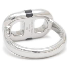Hermès-Hermes Chaine d'Ancre Maillon Ring-Black,Silvery