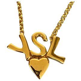 Pendente a forma di cuore Yves Saint Laurent YSL D'oro