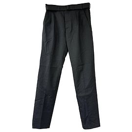 Bottega Veneta Gürtelhose aus grauer Wolle Grau