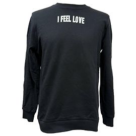 Givenchy 'I Feel Love' Fleece Sweatshirt aus schwarzer Baumwolle Schwarz