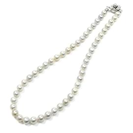 Tasaki-Tasaki Pearl Silver Necklace-Silvery