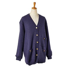 Conjunto de lã e seda tricotado Salvatore Ferragamo Roxo
