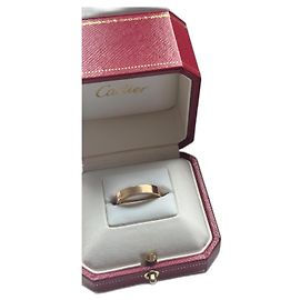 Cartier C de Wedding Ring Gold hardware