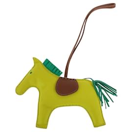Hermès-Hermes Rodeo Charm MM-Brown,Golden,Yellow