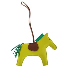 Hermès-Hermes Rodeo Charm MM-Brown,Golden,Yellow