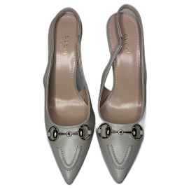 Gucci Horsebit leather pumps grey Grey