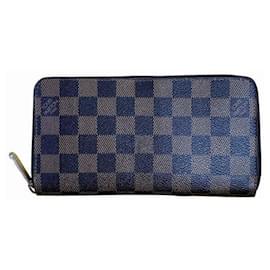 Louis Vuitton-Louis Vuitton Damier Ebene Zippy Wallet-Brown