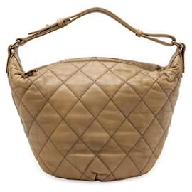 Chanel-Chanel Wild Stitch Coco Mark Shoulder Bag-Beige