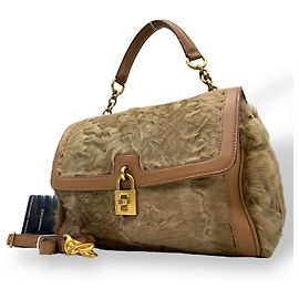 Dolce & Gabbana Sicily 2-Way Handbag Beige