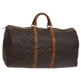 LOUIS VUITTON Bolsa Boston Monogram Keepall 60 M41422 LV Auth 129878 Monograma