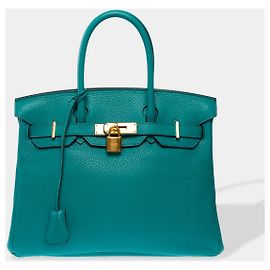 Hermès Bolsa HERMES Birkin 30 em Couro Azul - 102742 Azul