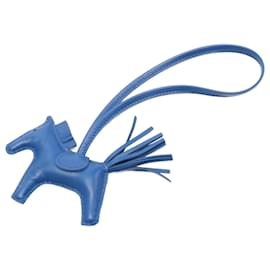 Hermès-Hermes Rodeo PM Blue Handbag Charm-Blue