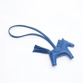Hermès-Hermes Rodeo PM Blue Handbag Charm-Blue