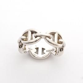 Hermès-Hermes Chaine d'Ancre Silver 925 Band Ring-Other