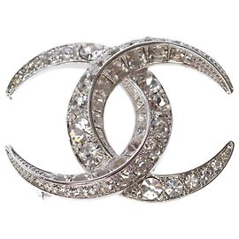 Gioielli CHANEL CC in Cristallo Argento - 102787 Argento