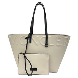 Sac à main Moncler blanc en lyocell Blanc