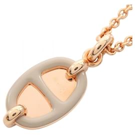 Hermès-Hermes Mini Maillon PM Necklace-Beige,Golden