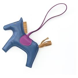 Hermès-Hermes Hermès Rodeo GM Ultra Violet Craft Charm-Brown,Blue,Other,Purple
