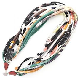 Hermès-Hermes Hermès Fleur Necklace-White,Multiple colors,Green