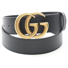 Gucci GG Marmont Leather Belt for Men Black