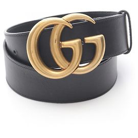 Gucci GG Marmont Ledergürtel Schwarz