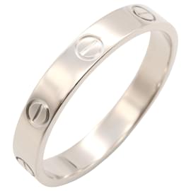 Cartier-Cartier Mini Love Ring in 18K White Gold-Silvery