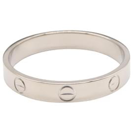 Cartier-Cartier Mini Love Ring in 18K White Gold-Silvery
