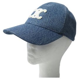 Céline NEUE CELINE TRIUMPH BASEBALLMÜTZE 2AUT6930F M BLAUER DENIM Blau