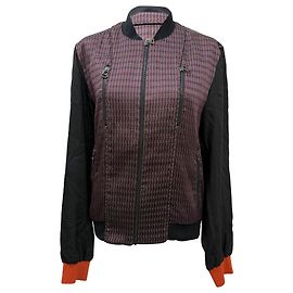 Veste bomber zippée à motifs Lanvin en polyester multicolore Multicolore