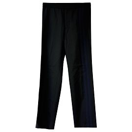 Valentino Garavani Side Stripe Track Pants in Black Polyester Black