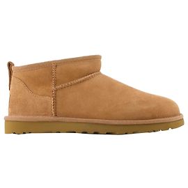 Botas Ankle Ultra Mini Clássicas - Ugg - Couro - Castanho Marrom