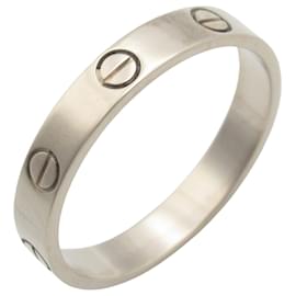 Cartier-Cartier Mini Love Ring in 18K White Gold-Silvery
