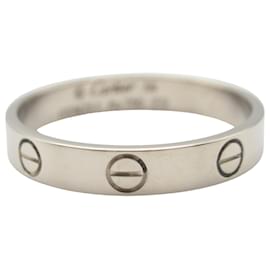 Cartier-Cartier Mini Love Ring in 18K White Gold-Silvery