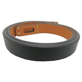 Hermès-Hermes Mini Kelly Double Tour Charm Bracelet-Brown,Black