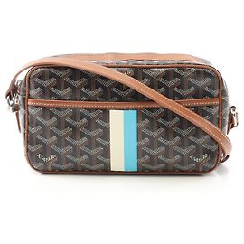 Bolsa de Ombro Goyard Cap Vert PM Marrom Preto