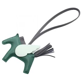 Hermès-Hermes Rodeo Pegasus PM Charm-Brown,Green